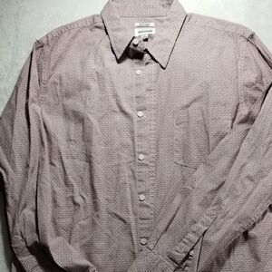 Haggar Men's Light Pink Casual Button-Down Shirt